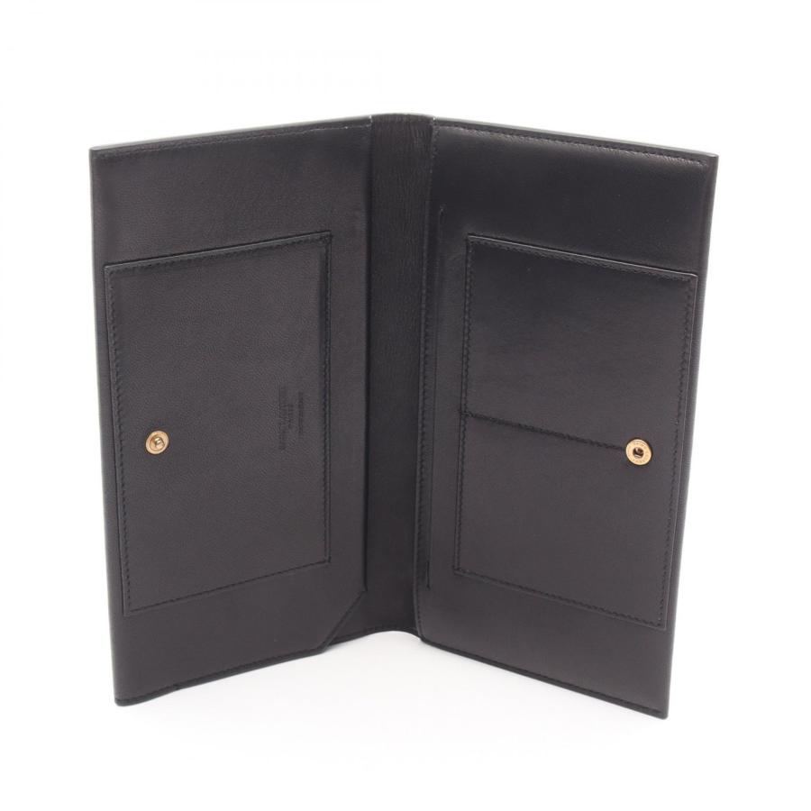 サンローランパリ SAINT LAURENT PARIS 二つ折り長財布 財布 レザー メンズ レディース ブラック系 8006701EL0W1000 【中古】 サンローランパリ ブランドオフ SAINT LAURENT PARIS レザー 二つ折り