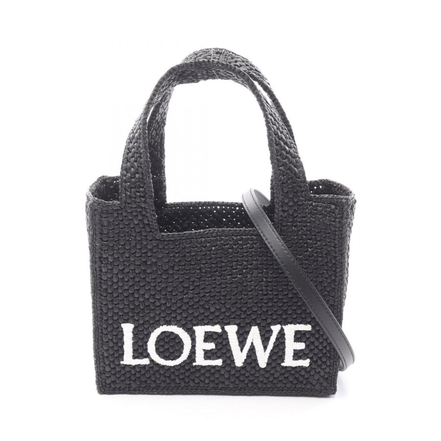 LOEWE（ロエベ） フォント トート ミニ ブランドオフ レザー