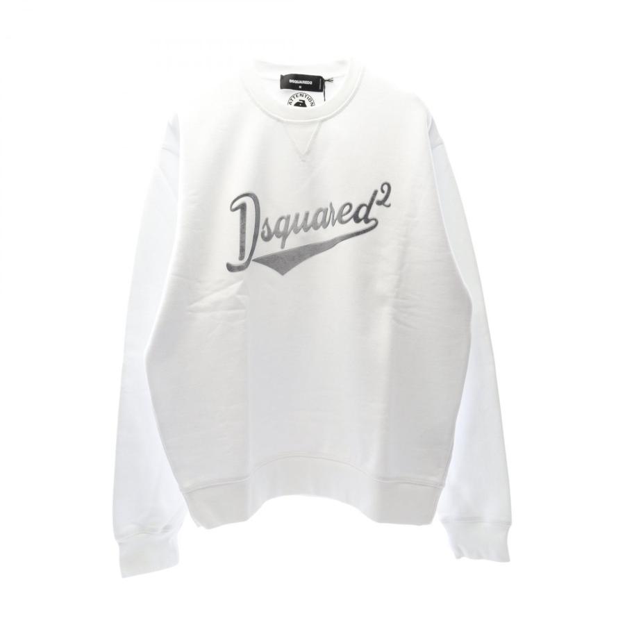 ディースクエアード DSQUARED2 スウェット 衣料品 トップス コットン メンズ ホワイト系 S74GU0849S25516100L 【新品】 DSQUARED2（ディースクエアード） ブランドオフ コットン スウェット