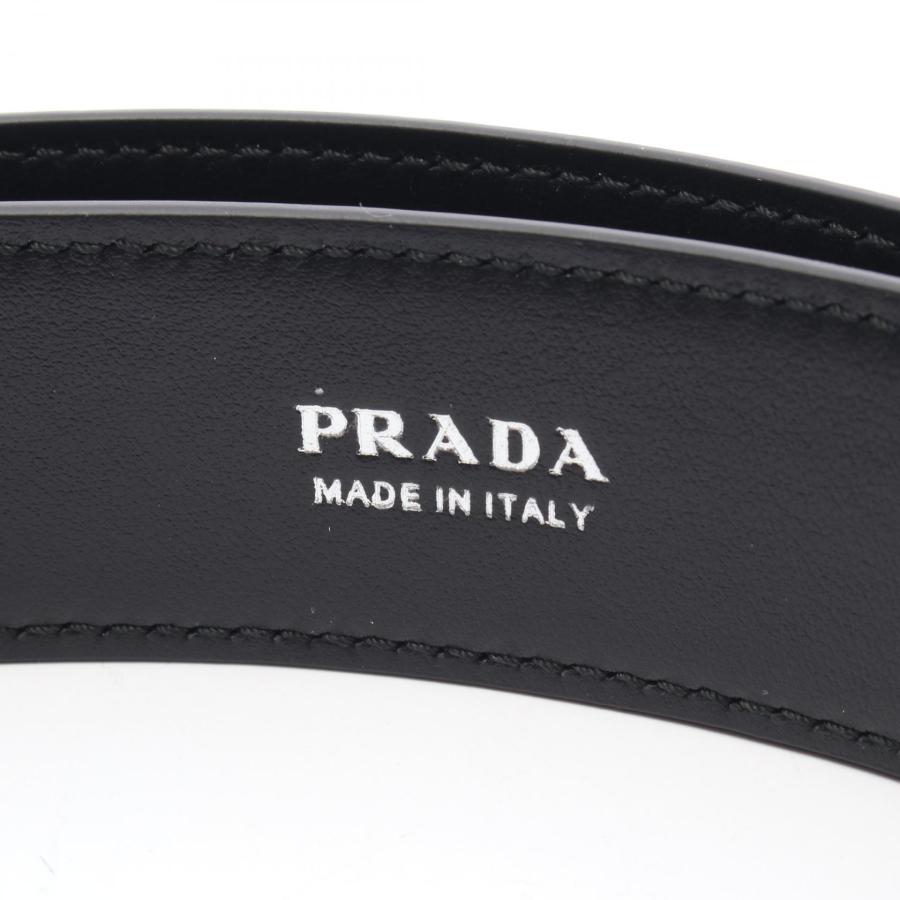 プラダ トライアングルロゴ ブランドオフ PRADA レザー ベルト レザー メンズの画像