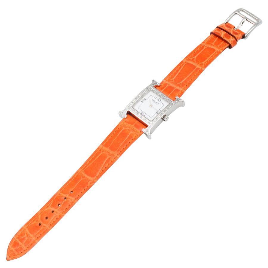 HERMES（エルメス） Hウォッチ ダイヤベゼル ブランドオフ ステンレス