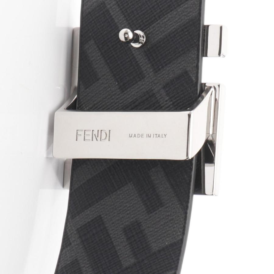 FENDI（フェンディ） FFスクエア ブランドオフ レザー ベルト レザー