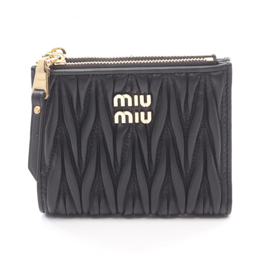 ミュウ MATELASSE'MIU マテラッセ ブランドオフ Miu レザー 二つ折り