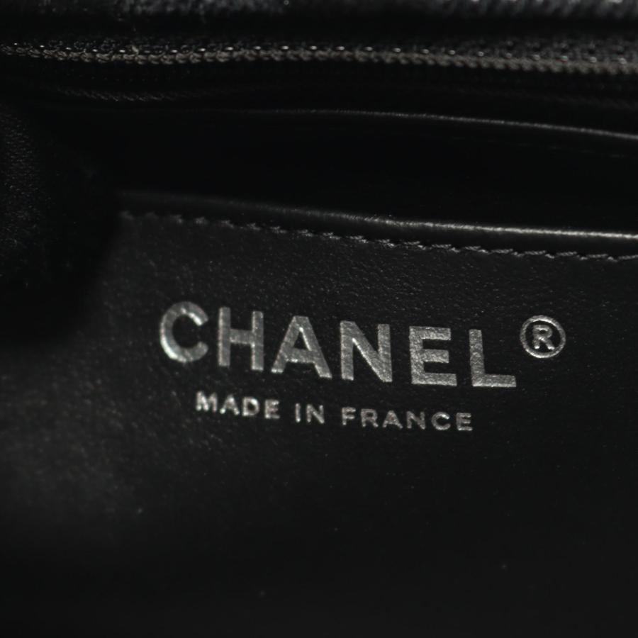 シャネル ミニマトラッセ20 ブランドオフ CHANEL デニム ショルダーバッグ プリントデニムキャンバス 中古 レディースの画像