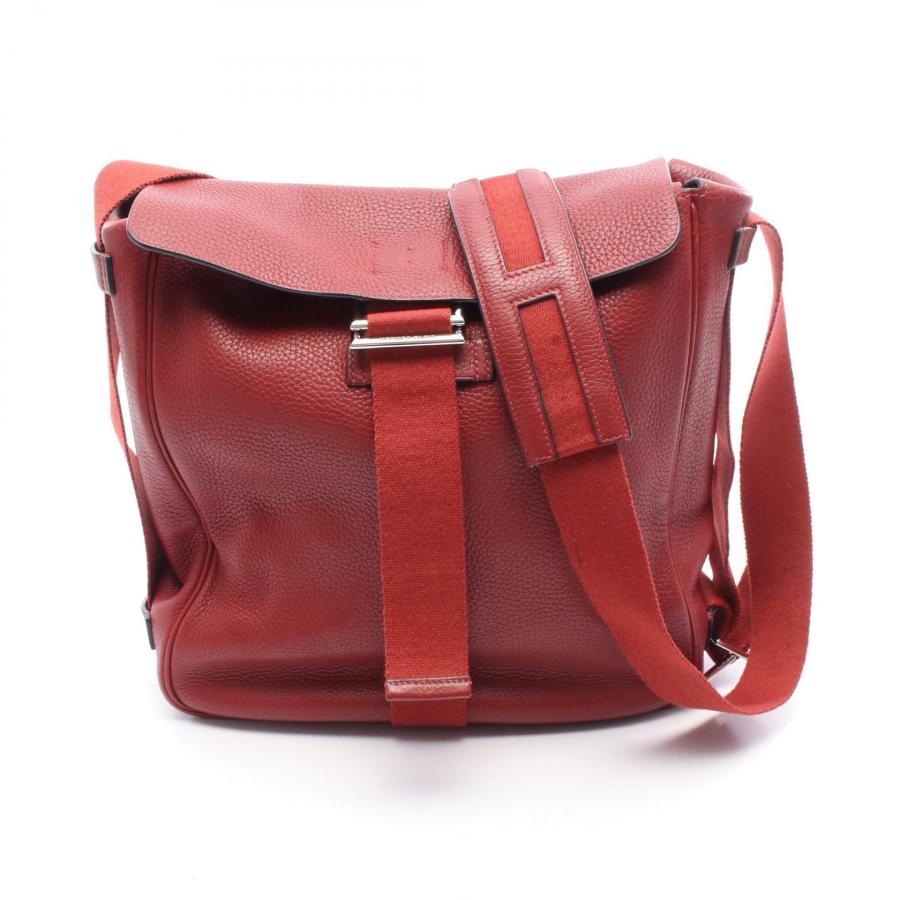 エルメス HERMES チベット バーティカルMM ルージュガランス ショルダーバッグ バッグ トリヨンクレマンス トリヨンクレマンス メンズ レッド系 【中古】 HERMES（エルメス） チベット バーティカルMM ルージュガランス