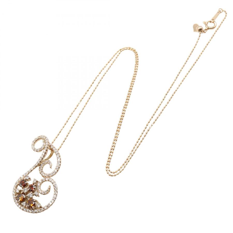 ジュエリー ダイヤモンド ネックレス ブランドオフ JEWELRY K18PG