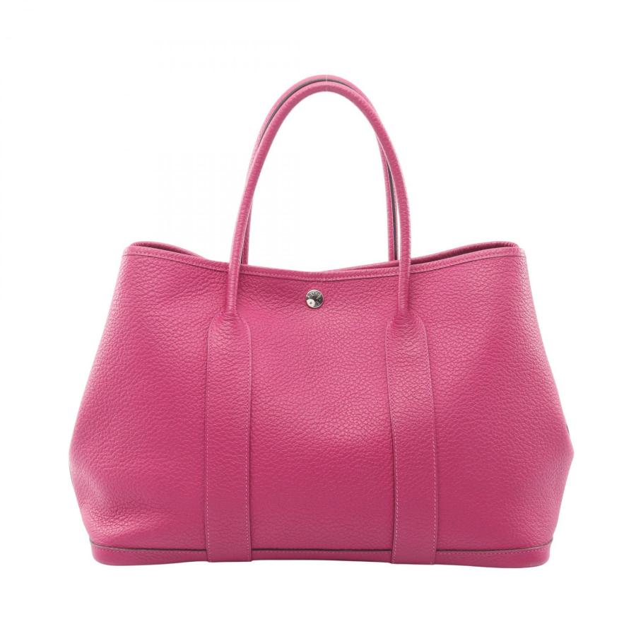 エルメス HERMES ガーデンパーティPM ローズパープル トートバッグ バッグ ヴァッシュカントリー ヴァッシュカントリー レディース パープル系 【中古】 HERMES（エルメス） ガーデンパーティPM ローズパープル ブランドオフ