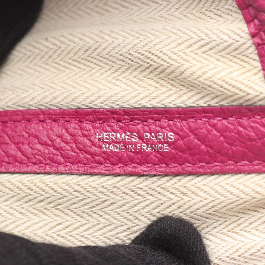 エルメス HERMES ガーデンパーティPM ローズパープル トートバッグ バッグ ヴァッシュカントリー ヴァッシュカントリー レディース パープル系 【中古】 HERMES（エルメス） ガーデンパーティPM ローズパープル ブランドオフ