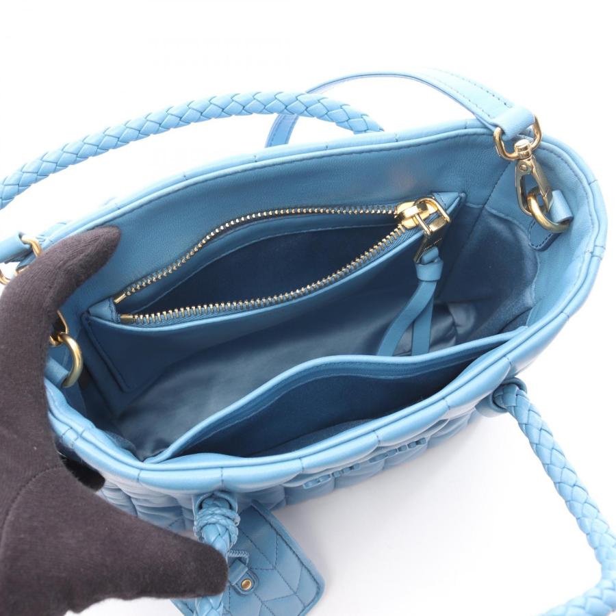 ミュウ ミュウ Miu Miu NAPPA TRAPUNTAT ハンドバッグ バッグ レザー レディース ブルー系 5BA211 【中古】 ミュウ NAPPA TRAPUNTAT ブランドオフ Miu レザー ハンドバッグ 中古