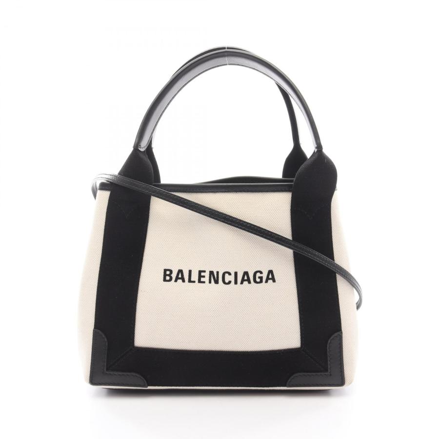 BALENCIAGA（バレンシアガ） ネイビーカバ XS ブランドオフ キャンバス