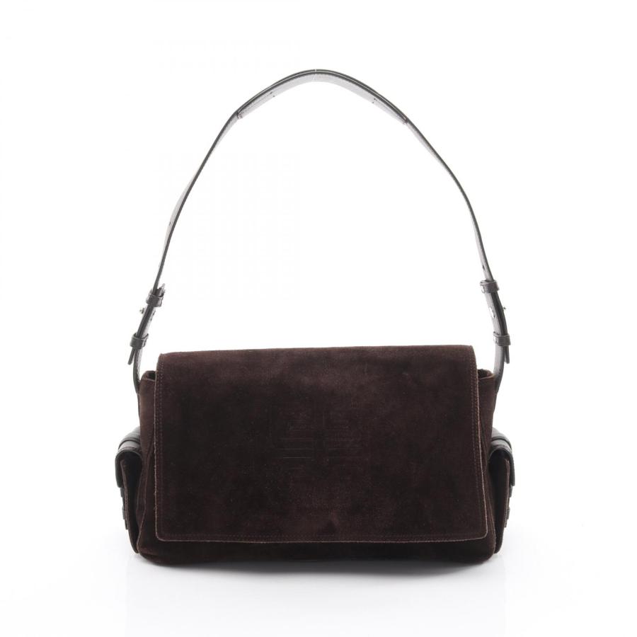 ジバンシィ 4G ブランドオフ GIVENCHY スウェード ショルダーバッグ 