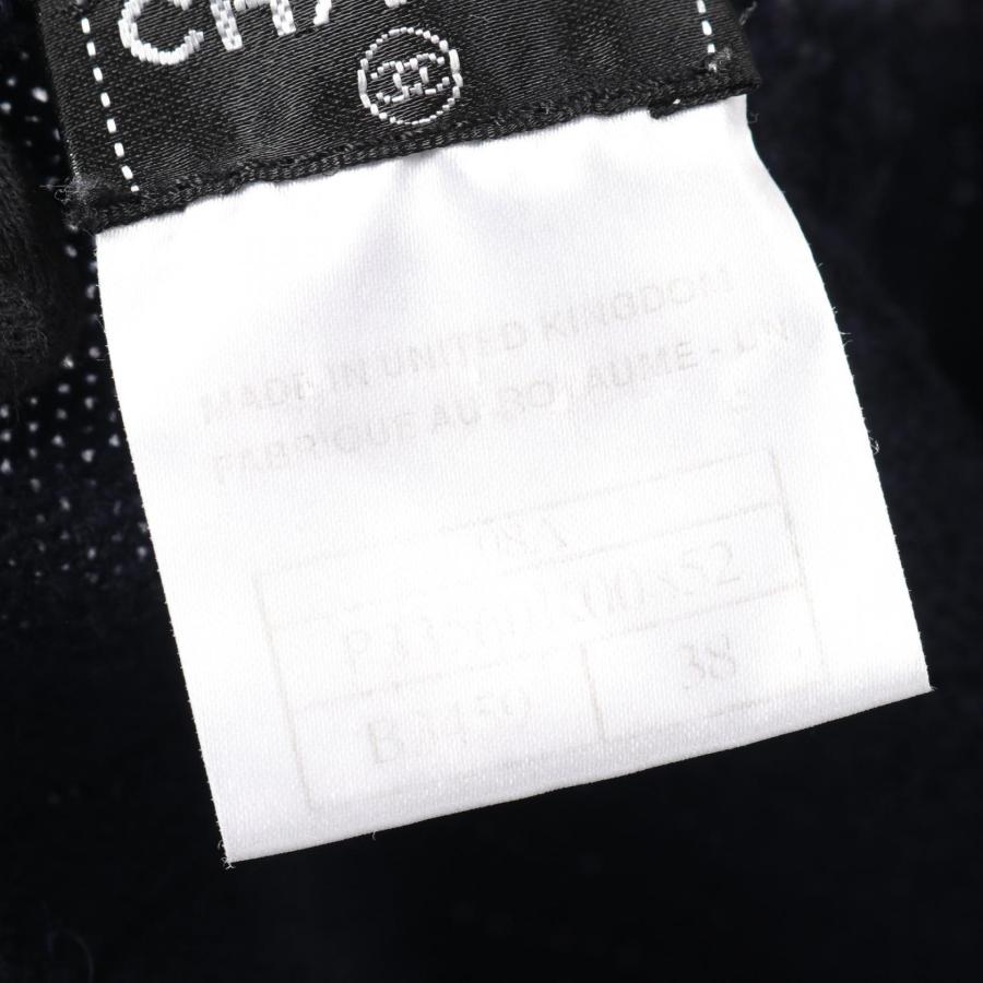 シャネル CHANEL ココマーク クラウンボタン カーディガン 衣料品 トップス カシミヤ レディース ネイビー系 P33560K00852 【中古】 CHANEL - シャネル CHANEL ココマークボタン カーディガン 衣料品