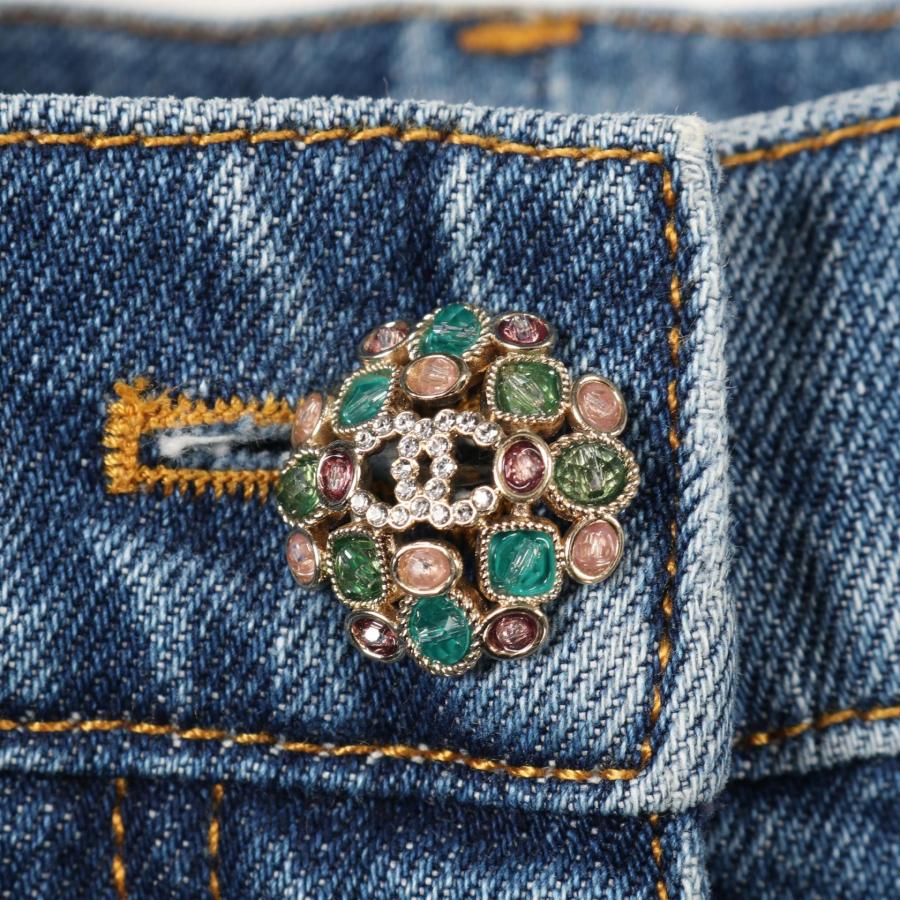 CHANEL（シャネル） ココマーク ビジューボタン ブランドオフ コットン  