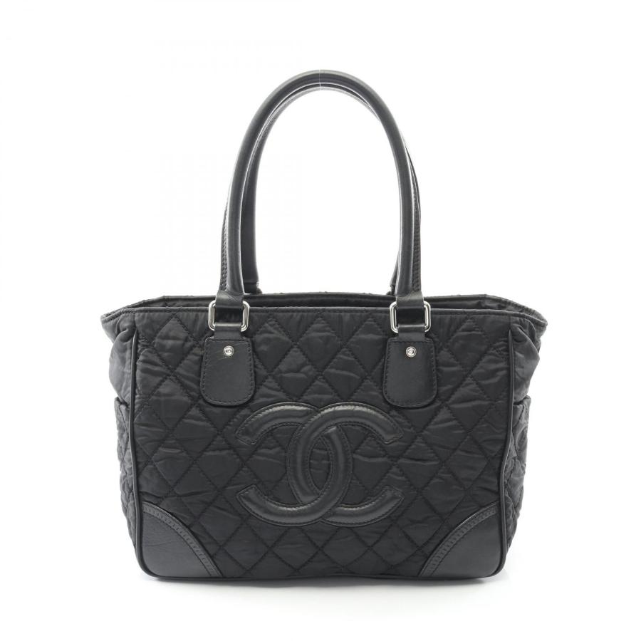 シャネル CHANEL パリニューヨークライン トートバッグ バッグ ナイロン レザー レディース ブラック系 【中古】 CHANEL（シャネル） パリニューヨークライン ブランドオフ ナイロン