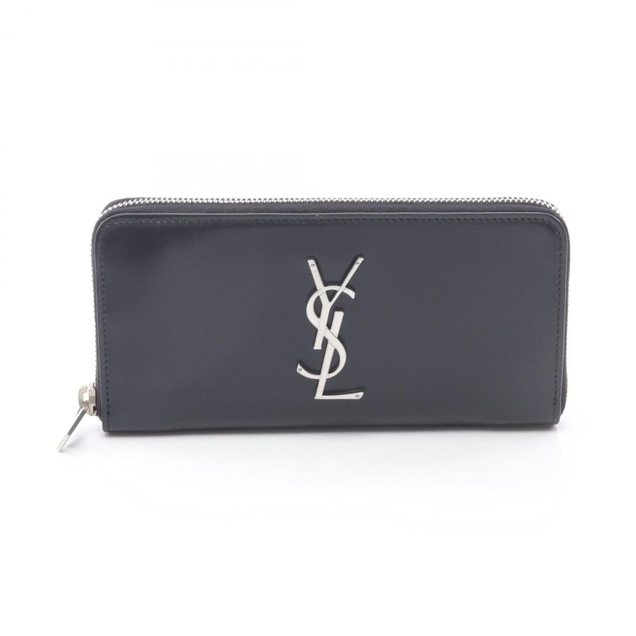 サンローランパリ SAINT LAURENT PARIS モノグラム ラウンド長財布 ラウンド長財布 財布 レザー メンズ レディース ブラック系 6174150SX0E1000 【新品】 サンローランパリ モノグラム ラウンド長財布 ブランドオフ SAINT