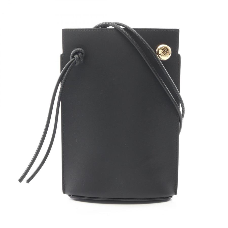 ロエベ LOEWE ぺブル ダイス ポケット ショルダーバッグ バッグ レザー レディース ブラック系 CPBPR12X021100 【新品】 LOEWE（ロエベ） ぺブル ダイス ポケット ブランドオフ レザー