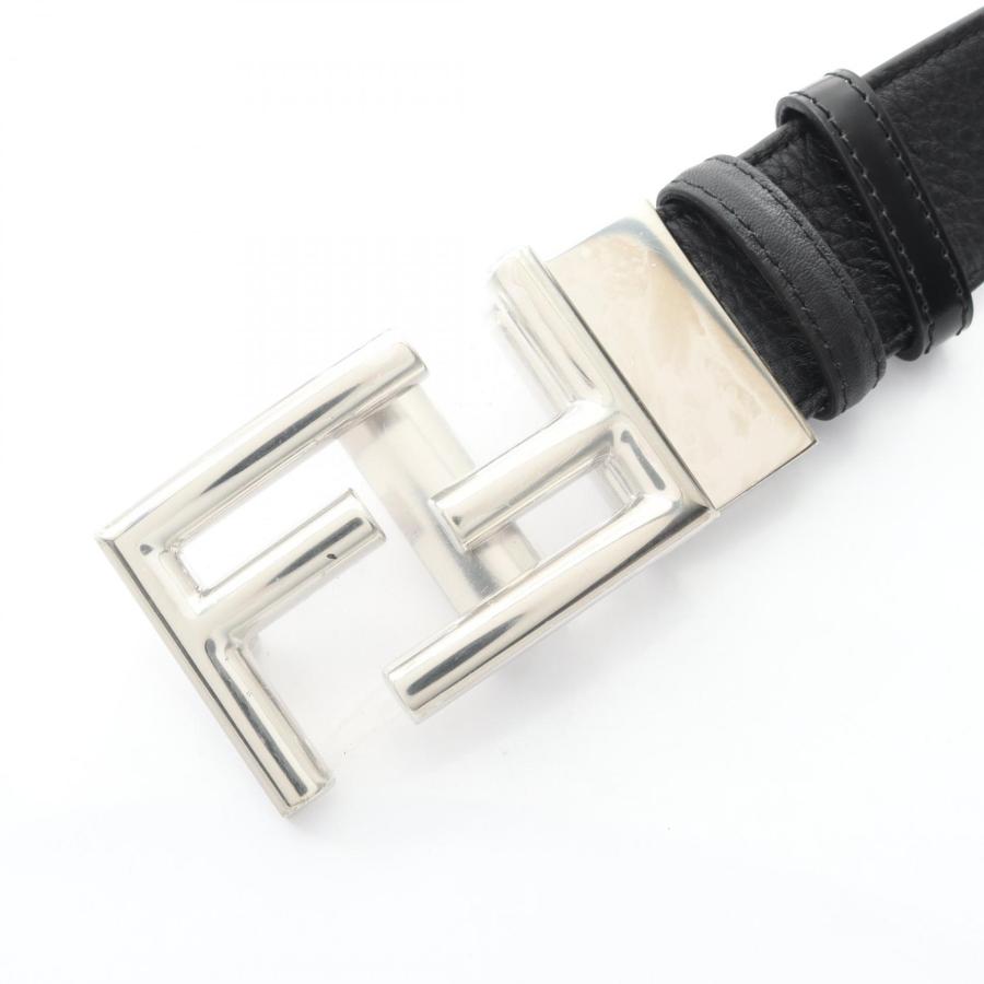 FENDI（フェンディ） FFロゴ バックル ブランドオフ レザー ベルト
