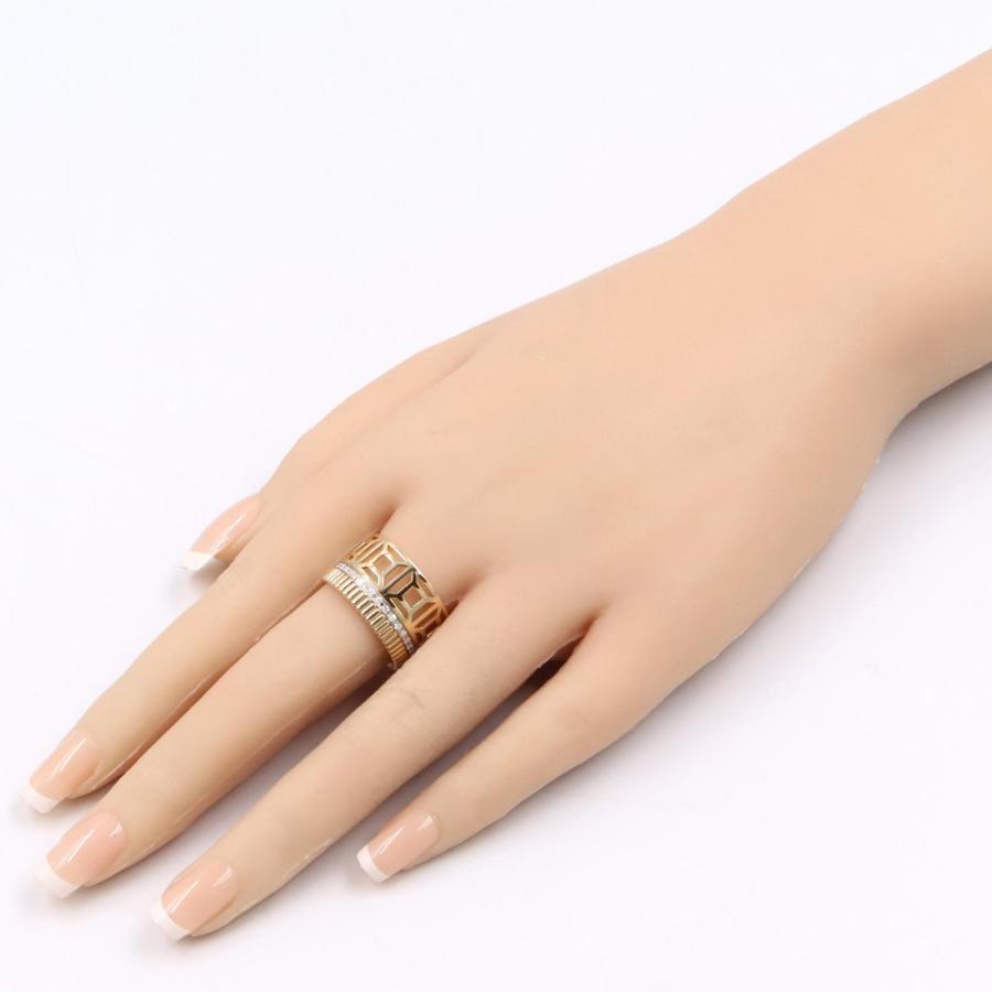 ブシュロン キャトル ラディアント オープンワーク ダイヤ リング ブランドオフ Boucheron K18（イエローゴールド） リング・指輪 750PG/7_5