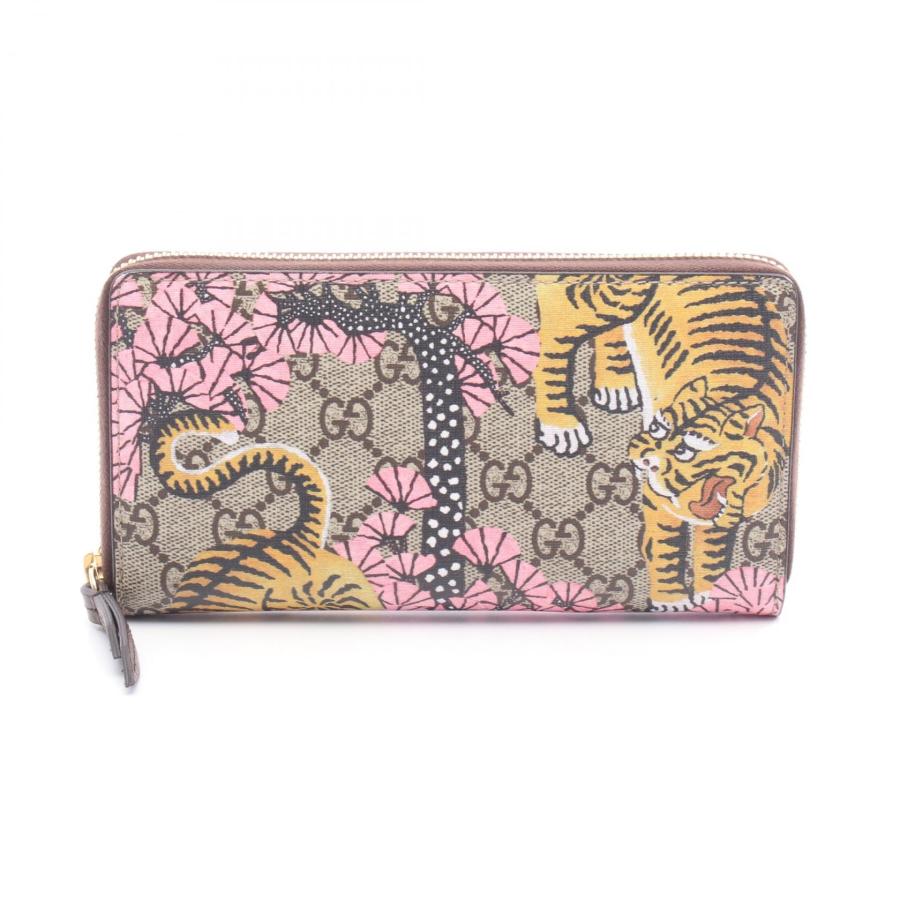 極美品　GUCCI　グッチ　GGキャンバス　二つ折り財布　長財布　1104-① GUCCI（グッチ） GGスプリーム ブランドオフ その他 ラウンド長財布