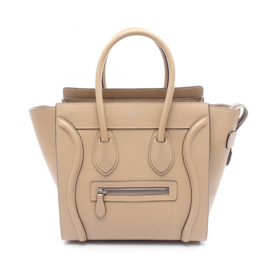 【美品】CELINE セリーヌ ハンドバッグ ラゲージ　　マイクロ 保存袋 CELINE（セリーヌ） 極 美品 希少品 ラゲージ マイクロショッパー ロゴ