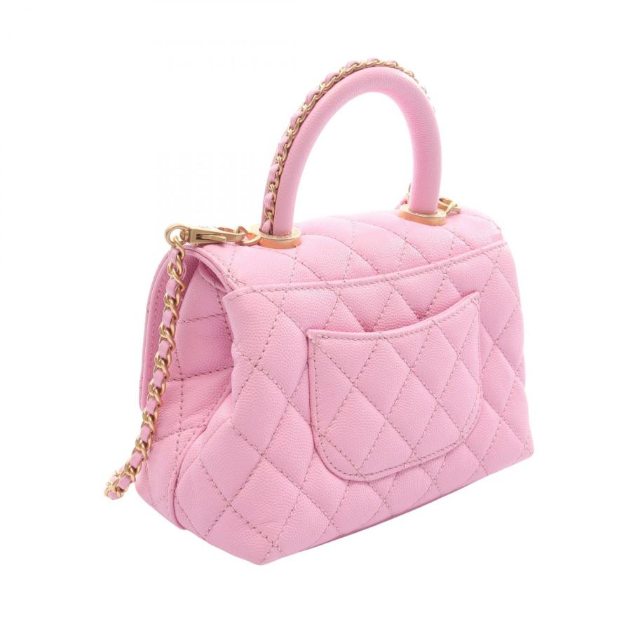 シャネル ココハンドルXXS トップハンドル 2WAY ブランドオフ CHANEL キャビアスキン(グレインドカーフ) ハンドバッグ グレインドカーフの画像