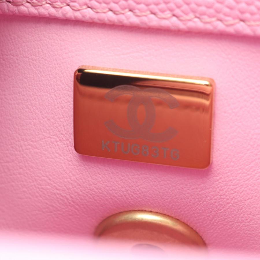 シャネル ココハンドルXXS トップハンドル 2WAY ブランドオフ CHANEL キャビアスキン(グレインドカーフ) ハンドバッグ グレインドカーフの画像