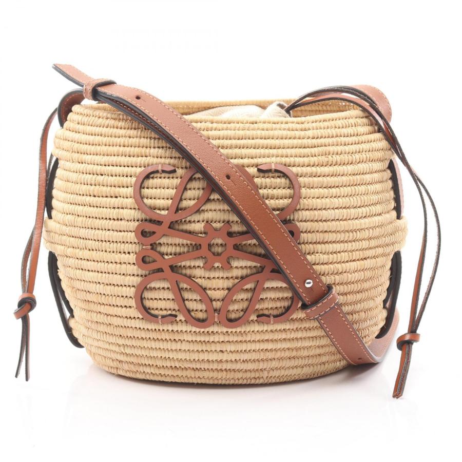 美品　ロエベ LOEWE レディース　レザー手袋　アナグラム　レザー×ラビット LOEWE（ロエベ） インフレーテッド アナグラム ミニ ブランドオフ