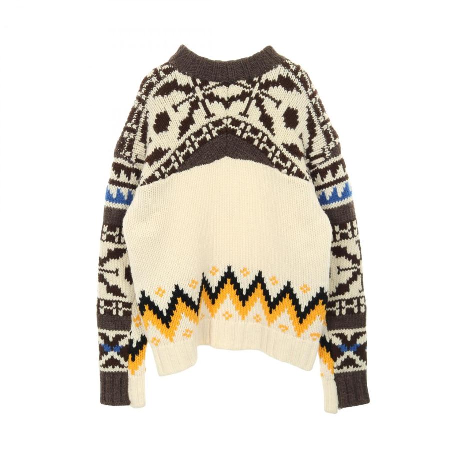 サカイ Wool Knit Pullover ニット ノルディック柄 sacai（サカイ） Nordic Knit Pullover ブランドオフ ウール ニット