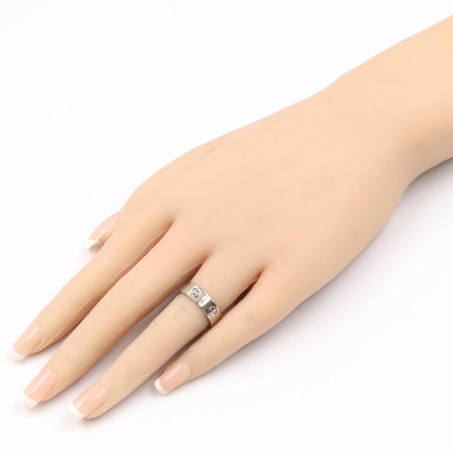 カルティエ　ラブリング Ｋ18 　ホワイトゴールド15号 Cartier - カルティエ ラブ リング 指輪 15号 18金 K18ホワイト