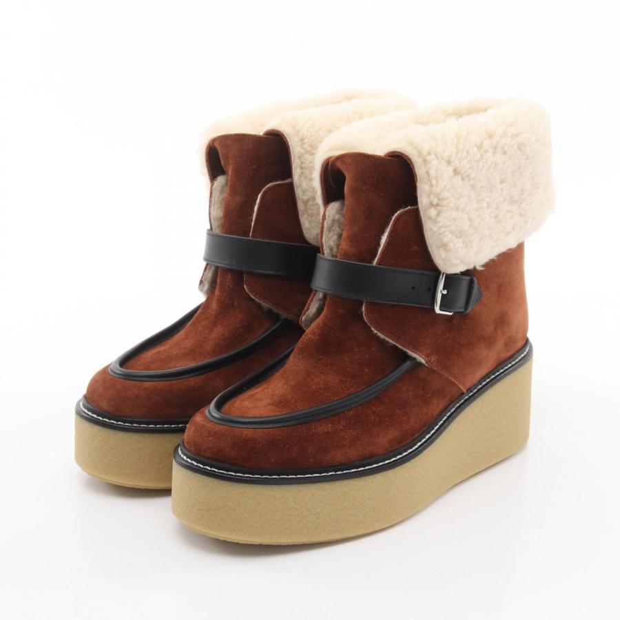 美品　HERMES エルメス　ショートブーツ　スエード　ブラウン　約26.5㎝ HERMES（エルメス） エミスフェール ブランドオフ スウェード ブーツ