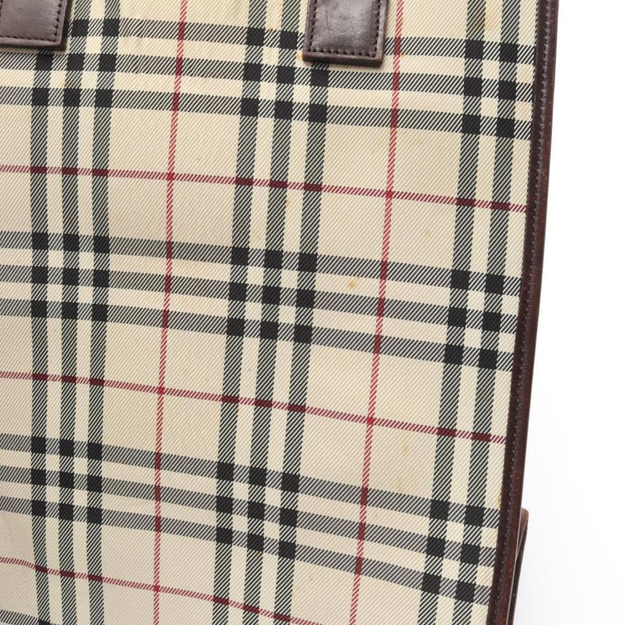 BURBERRY（バーバリー） ノバチェック ブランドオフ キャンバス トート