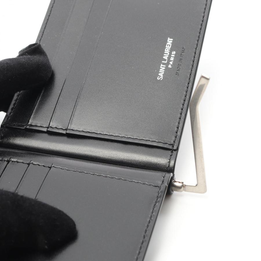 サンローランパリ モノグラム ブランドオフ SAINT LAURENT PARIS レザー 二つ折り財布 レザー メンズの画像