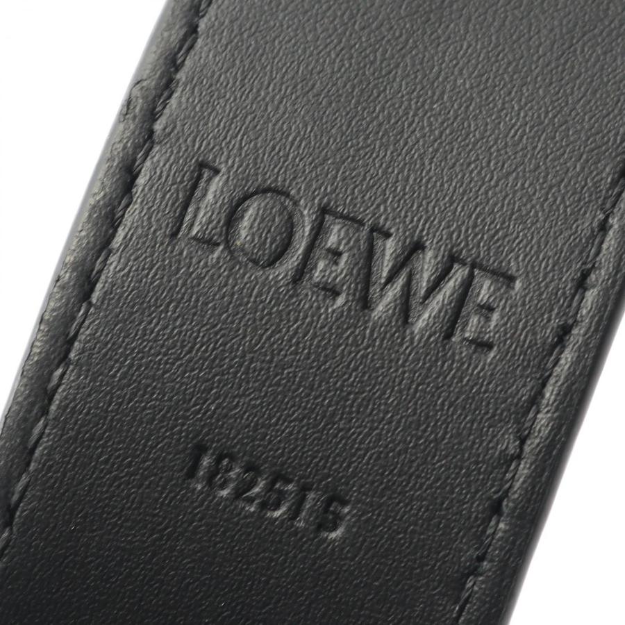 ロエベ アナグラム チャンキー ブランドオフ LOEWE レザー ベルト カーフ メンズの画像