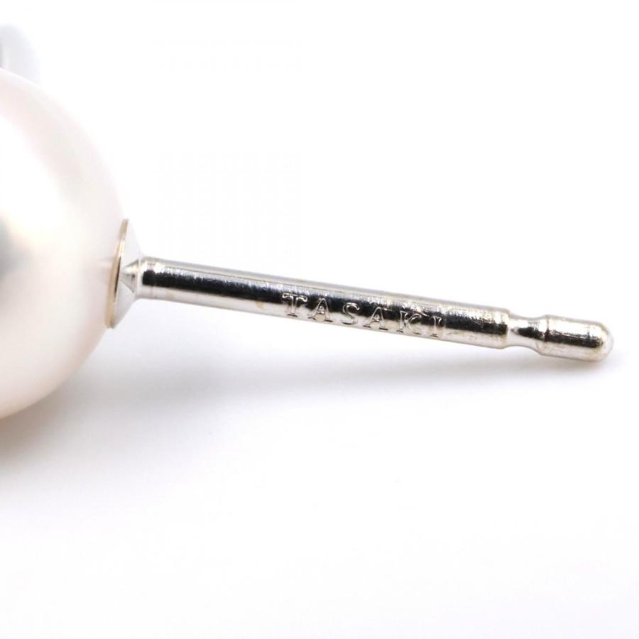 タサキ デインジャー ホーン パール ピアス ブランドオフ TASAKI K18WG