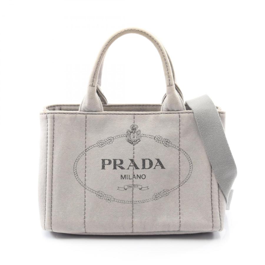 希少!! 美品✨ PRADA プラダ カナパ S ロボット デニム グレー PRADA（プラダ） CANAPA カナパ ブランドオフ デニム トートバッグ