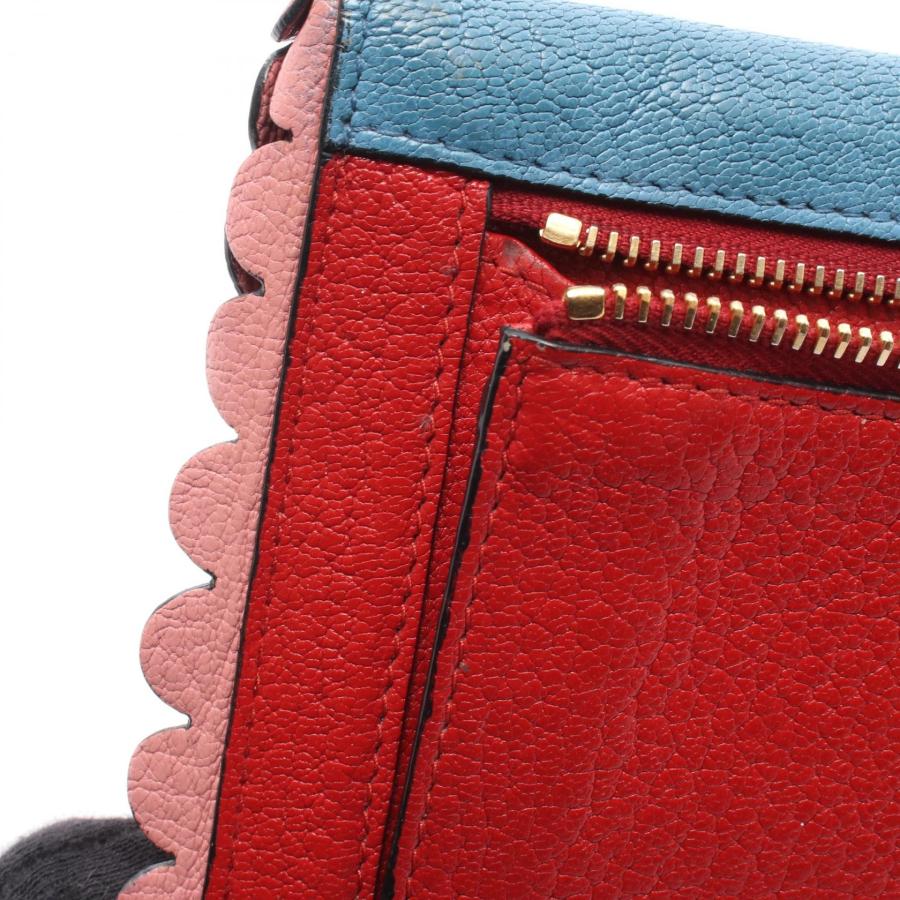ミュウ HEART MADRAS POUCH ブランドオフ Miu レザー セカンドバッグ