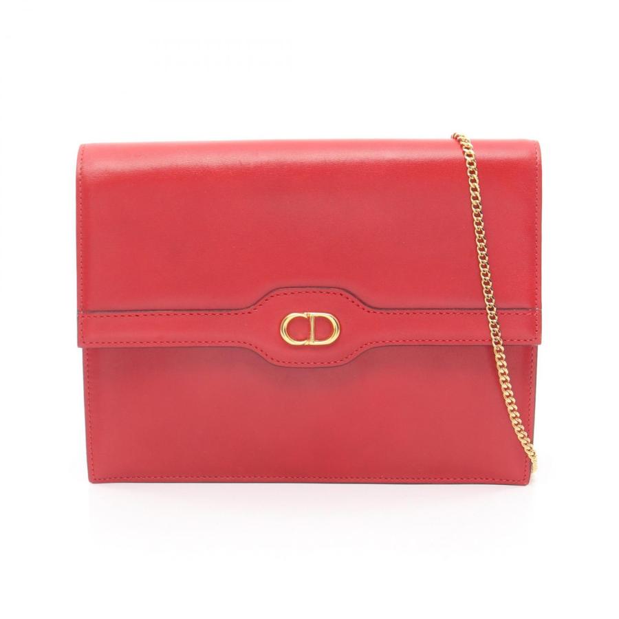 ディオール CDロゴ ブランドオフ Dior レザー ショルダーバッグ 中古 