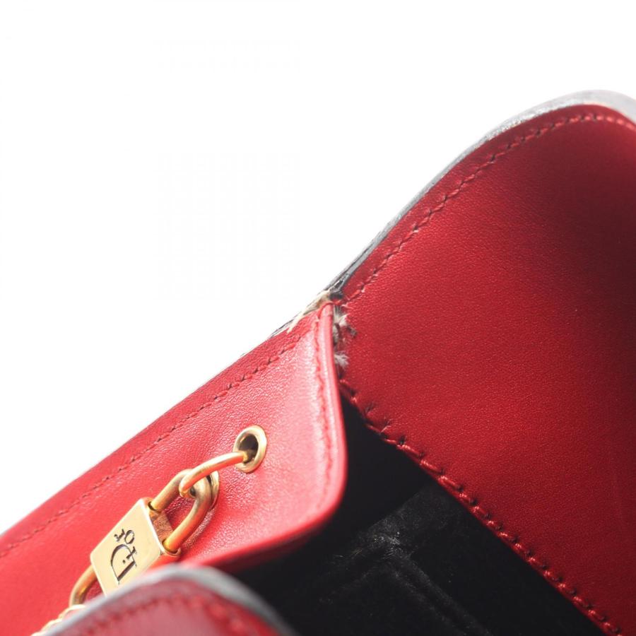 ディオール CDロゴ ブランドオフ Dior レザー ショルダーバッグ 中古
