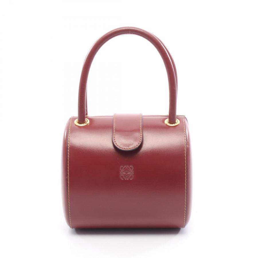 LOEWEアナグラム リアルリザード装飾ハンドバッグ ムラ染め 直営店購入 