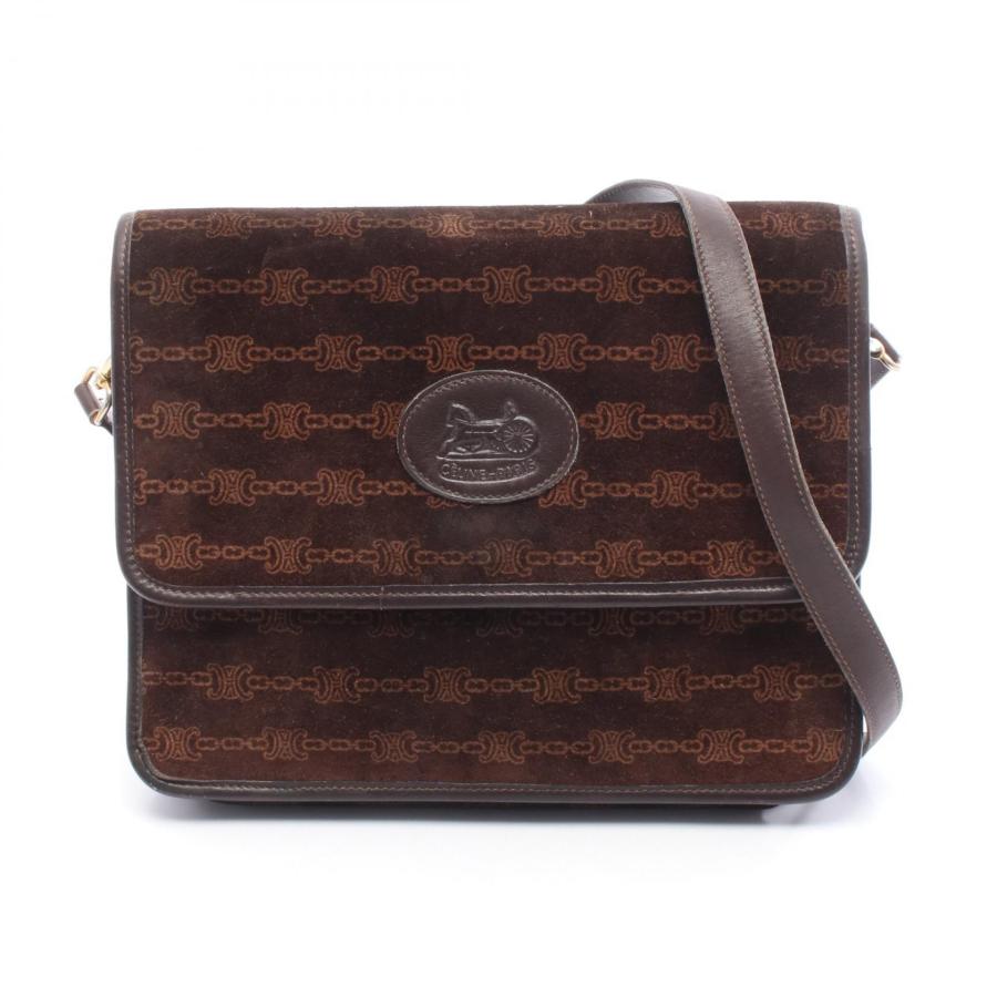 CELINE（セリーヌ） マカダム ブランドオフ スウェード ショルダー