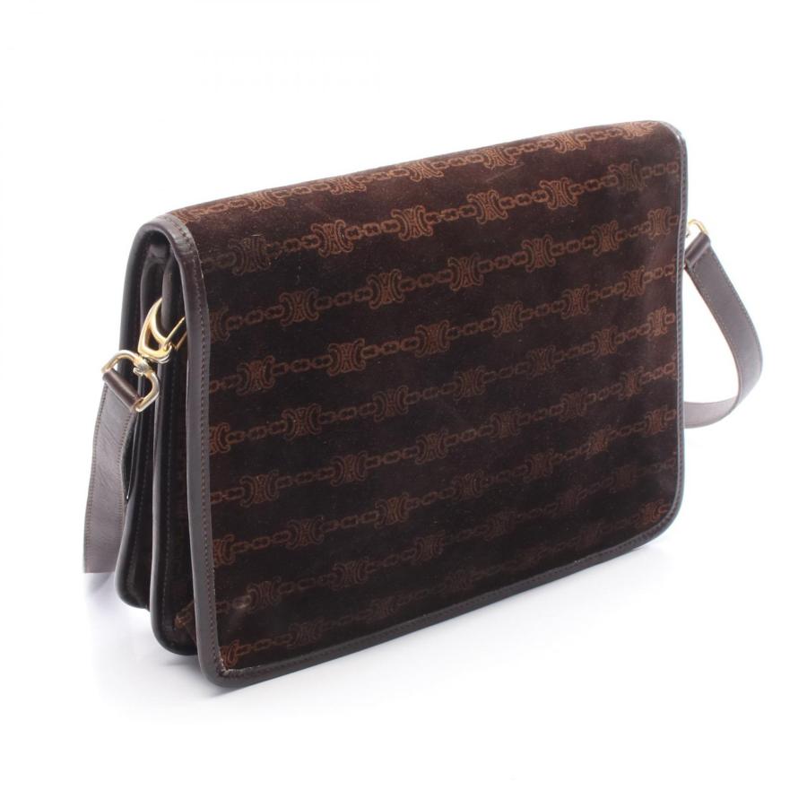 CELINE（セリーヌ） マカダム ブランドオフ スウェード ショルダー
