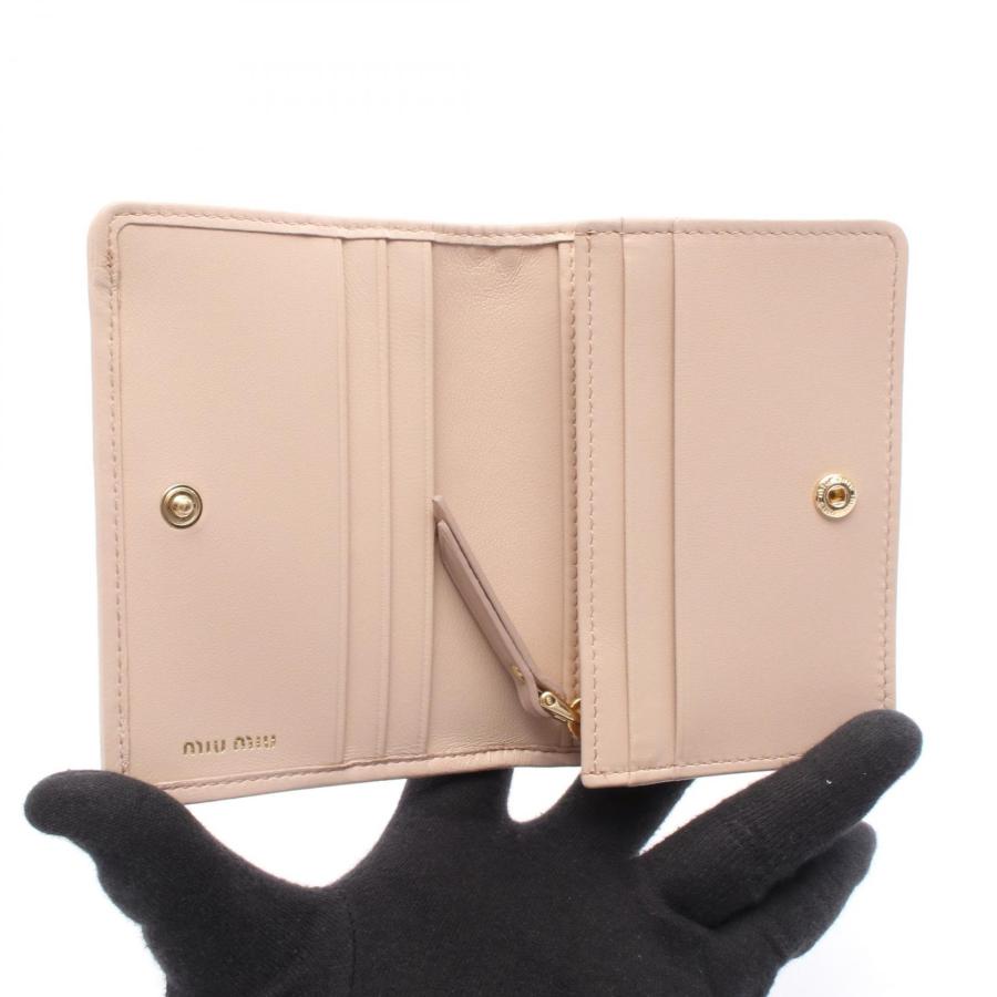 爆買 ミュウ ミュウ マテラッセ ブランドオフ Miu Miu レザー 二つ折り財布 レザー レディースの画像