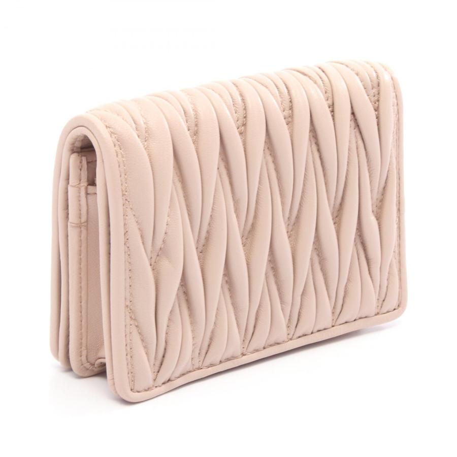 ミュウ マテラッセ ブランドオフ Miu レザー 二つ折り財布 レディース