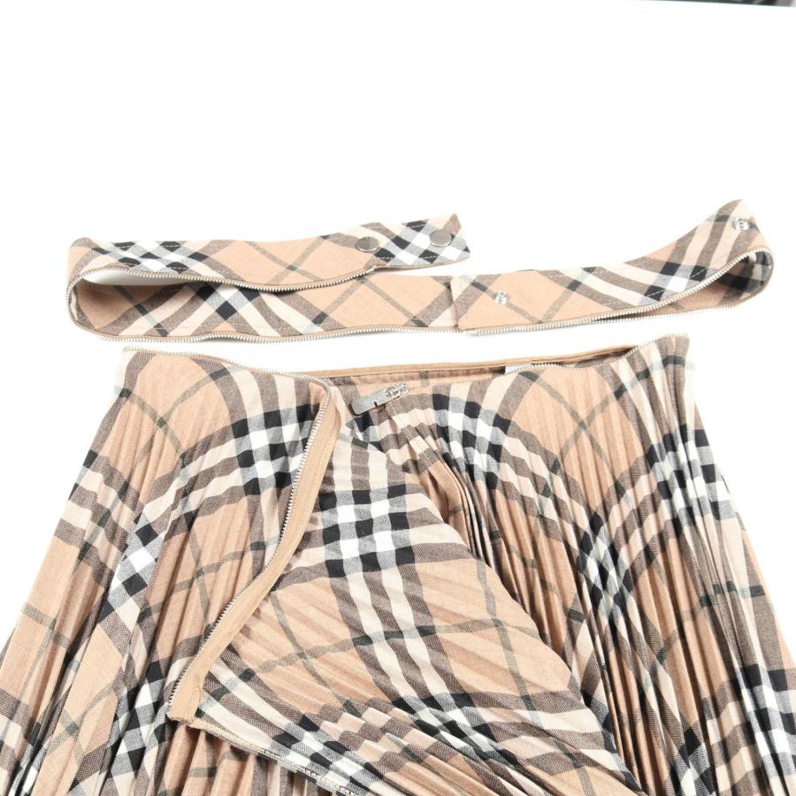 バーバリー ノバチェック プリーツスカート ブランドオフ BURBERRY ウール スカート ポリエステル/ウール レディース_4