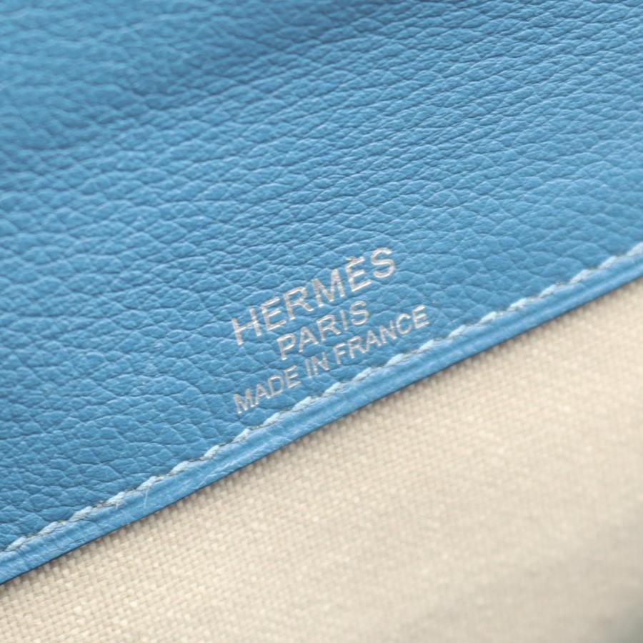 【値下げ】HERMES 青 レザー リングノート 新品未使用 HERMES（エルメス） フラッシュ ブランドオフ レザー リュックサック