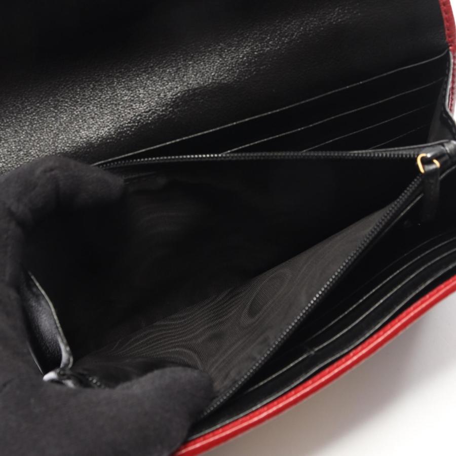 GUCCI（グッチ） GGマーモント ブランドオフ レザー 二つ折り長財布