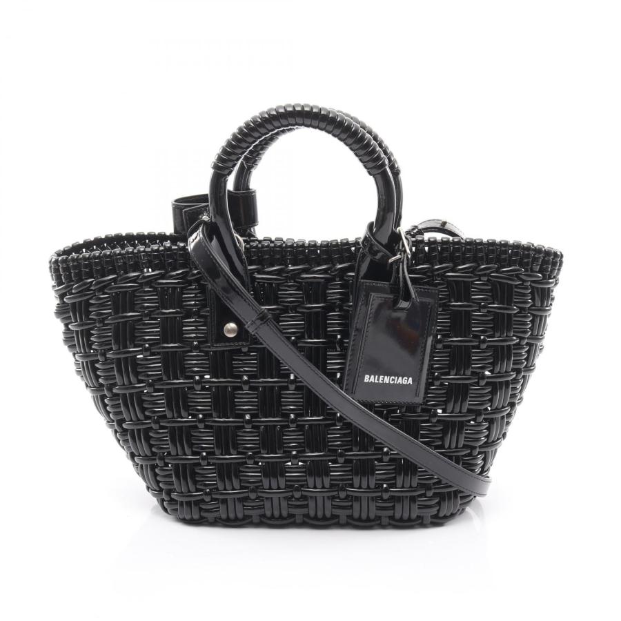 【未使用級☆限定品】バレンシアガ ビストロXS ハンドバッグ 2way エナメル BALENCIAGA（バレンシアガ） BISTRO XS ビストロ バスケットバッグ