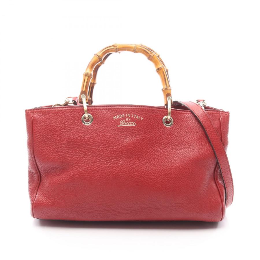GUCCI（グッチ） バンブー ショッパー ミディアム ブランドオフ レザー