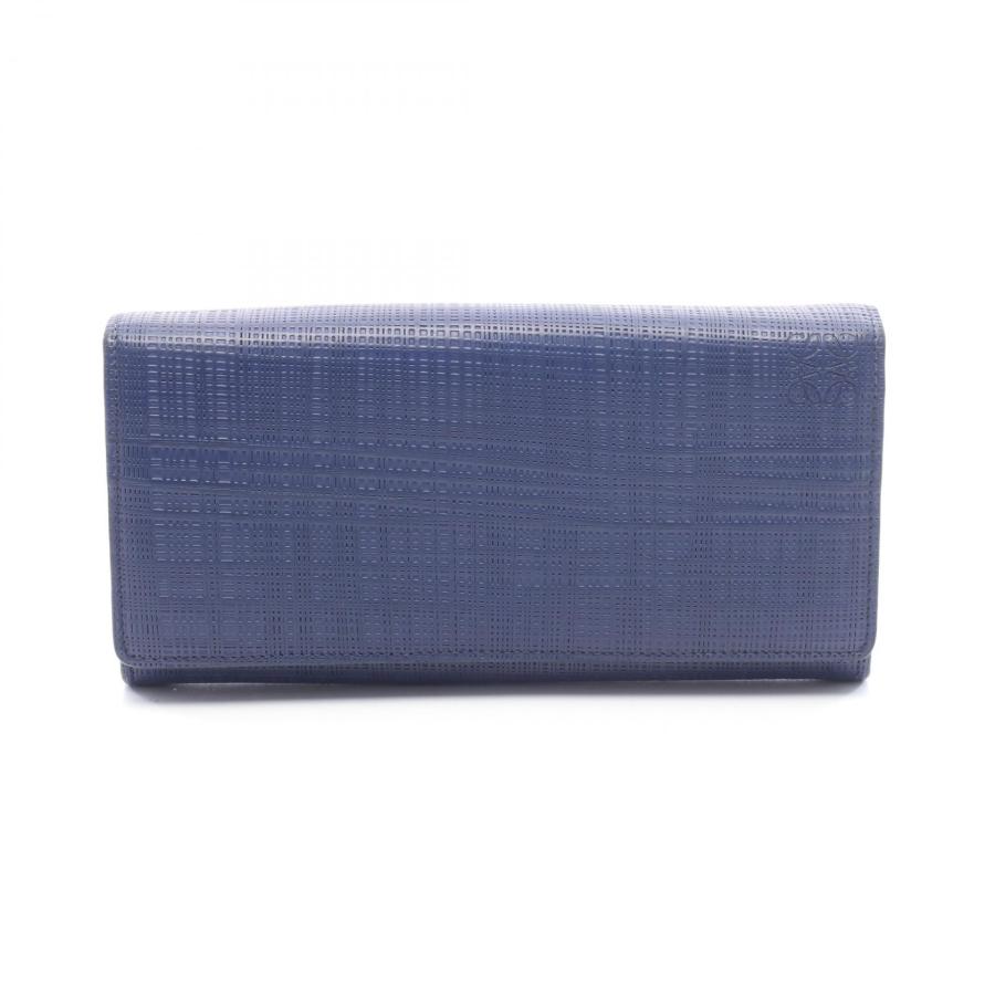 LOEWE ロエベ 二つ折り長財布 LINEN リネン LOEWE（ロエベ） LINEN リネン ブランドオフ レザー 二つ折り長財布