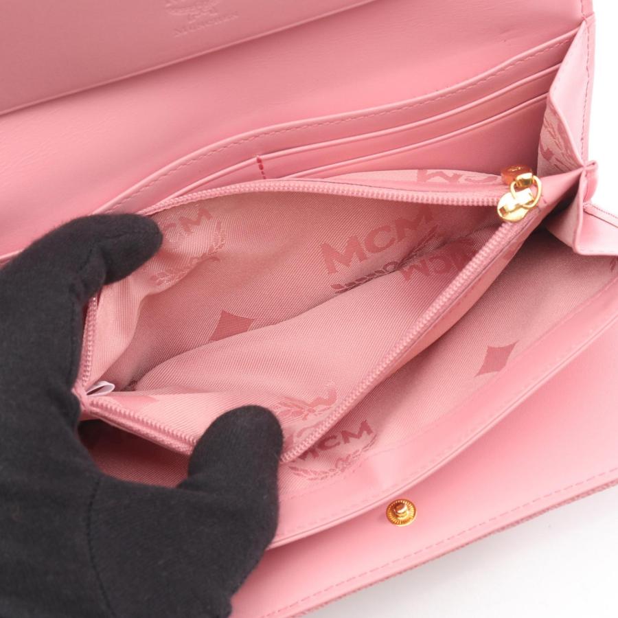 MCM（エムシーエム） ヴィセトス ブランドオフ レザー 二つ折り長財布
